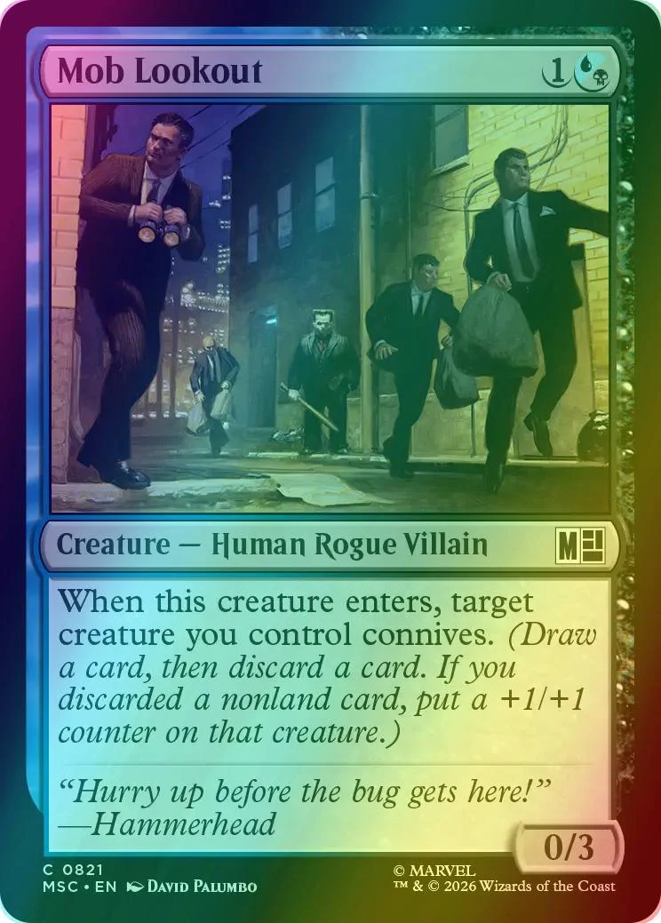 Mob Lookout [821] [Jumpstart] [Marvel Super Heroes: Commander] [Foil]