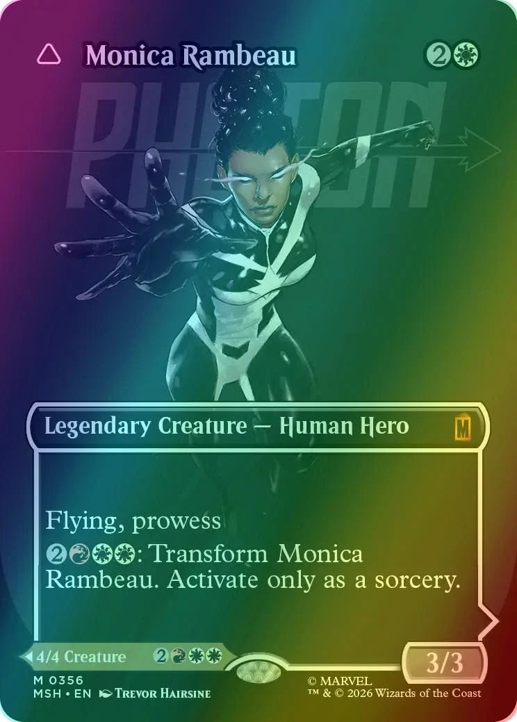 Monica Rambeau // Photon, Living Light [356] [Borderless] [Logo] [Marvel Super Heroes] [Foil]