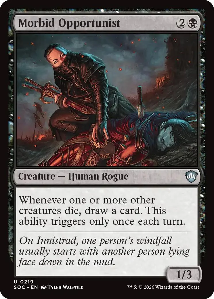 Morbid Opportunist [219] [Secrets of Strixhaven: Commander] [Non-Foil]