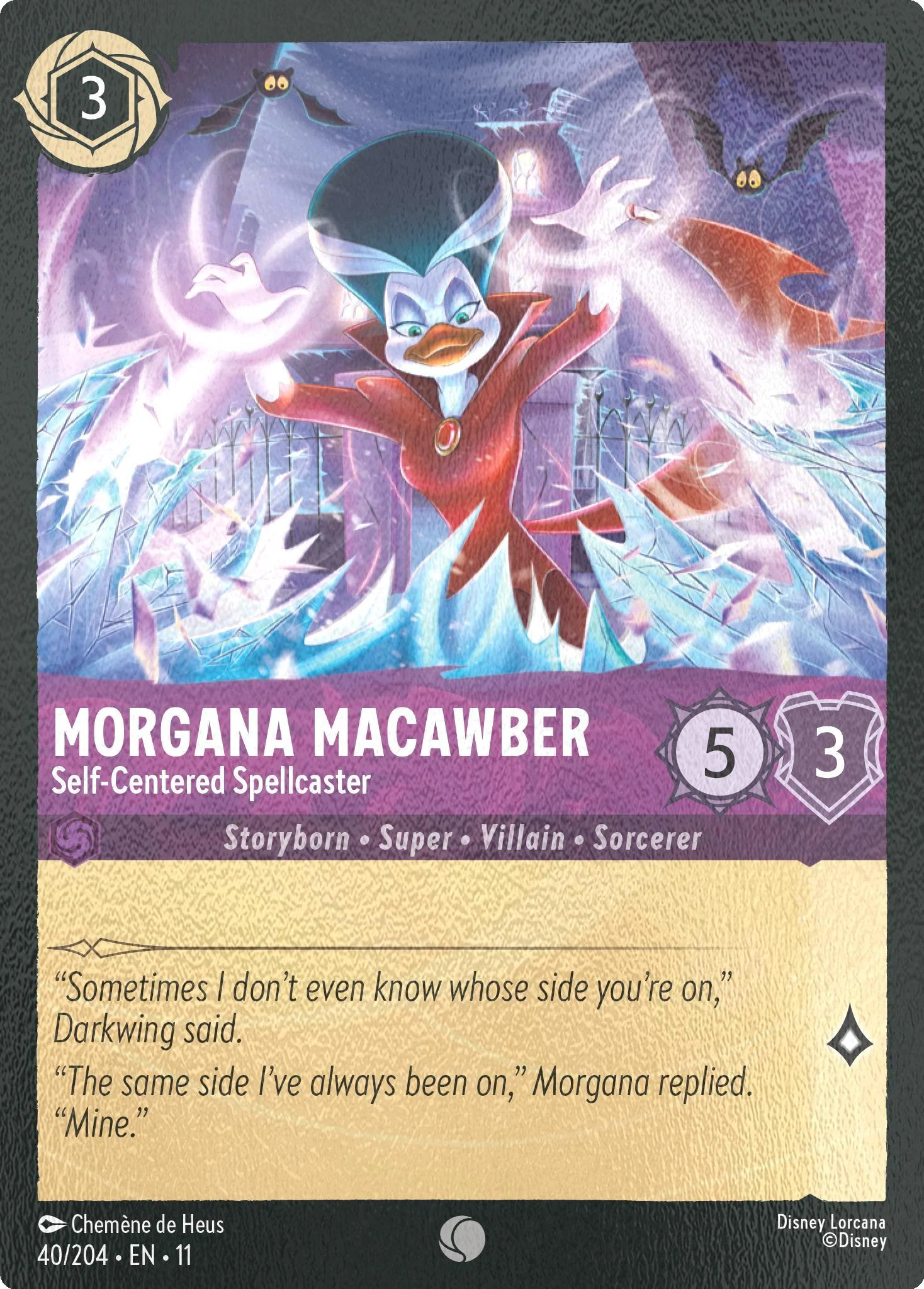Morgana Macawber - Self-Centered Spellcaster - 40/204 [Winterspell] [Cold Foil]