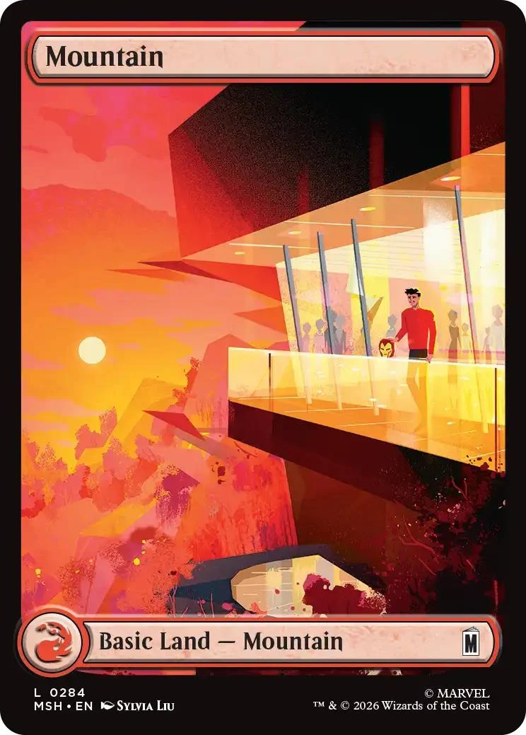 Mountain [284] [Full Art] [City Calm] [Marvel Super Heroes] [Non-Foil]