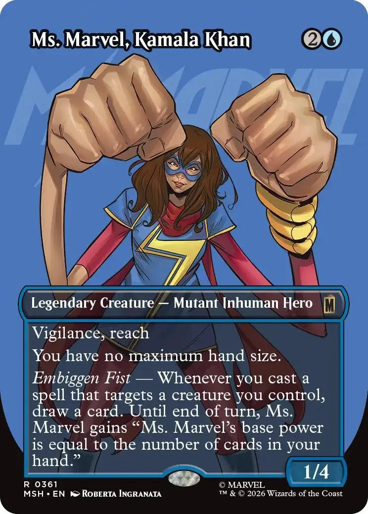 Ms. Marvel, Kamala Khan [361] [Borderless] [Logo] [Marvel Super Heroes] [Non-Foil]