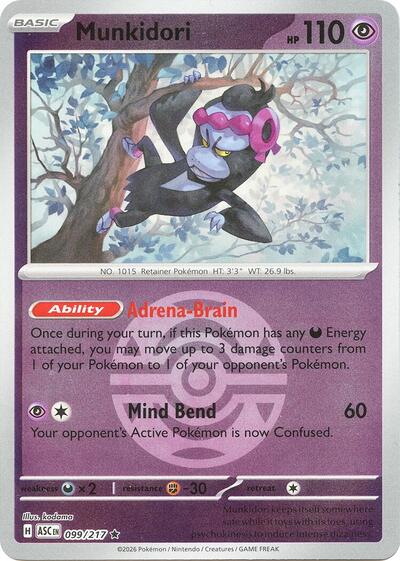 Munkidori - Dusk Ball - 099/217 - Rare [me025-099] [Reverse Holo]