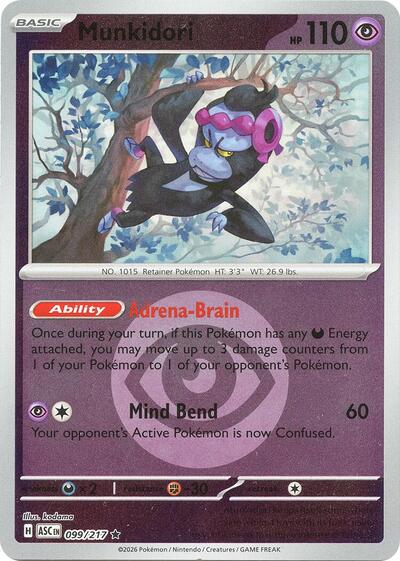 Munkidori - Energy Symbol Pattern - 099/217 - Rare [me025-099] [Reverse Holo]