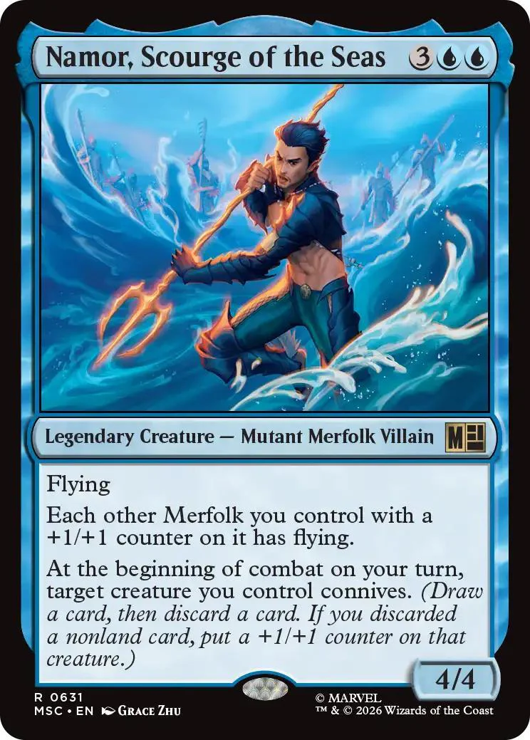 Namor, Scourge of the Seas [631] [Jumpstart] [Marvel Super Heroes: Commander] [Non-Foil]
