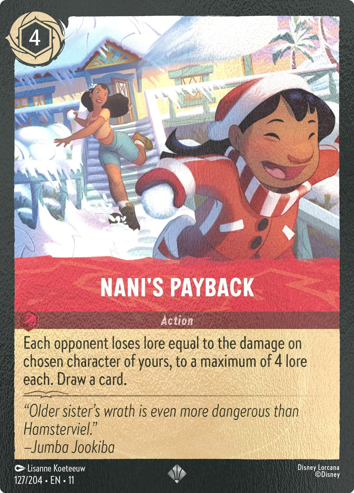Nani's Payback - 127/204 [Winterspell] [Cold Foil]