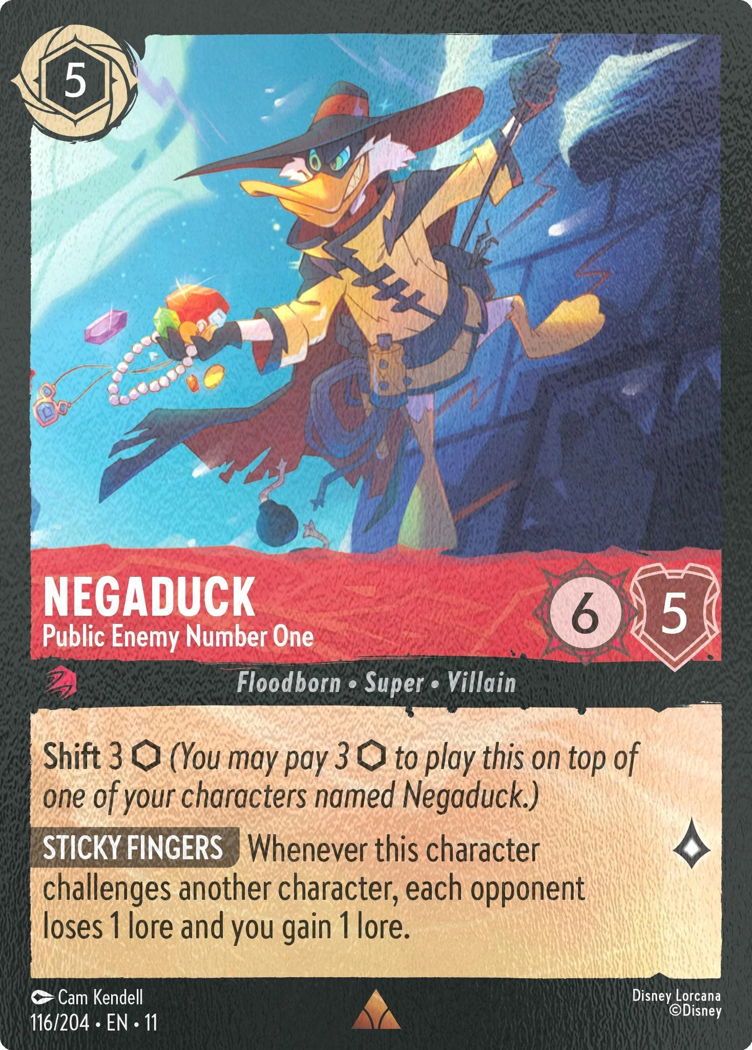Negaduck - Public Enemy Number One - 116/204 [Winterspell] [Cold Foil]