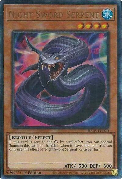 Night Sword Serpent - RA05-EN020 - Ultimate Rare - 1st Edition