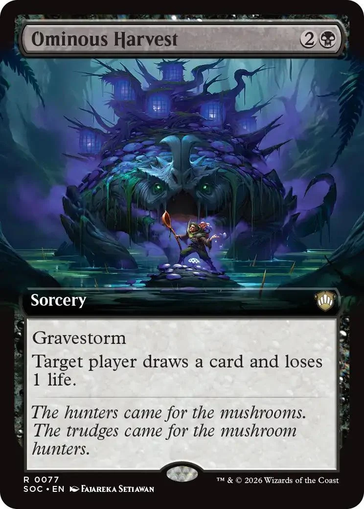 Ominous Harvest [77] [Extended Art] [Secrets of Strixhaven: Commander] [Non-Foil]