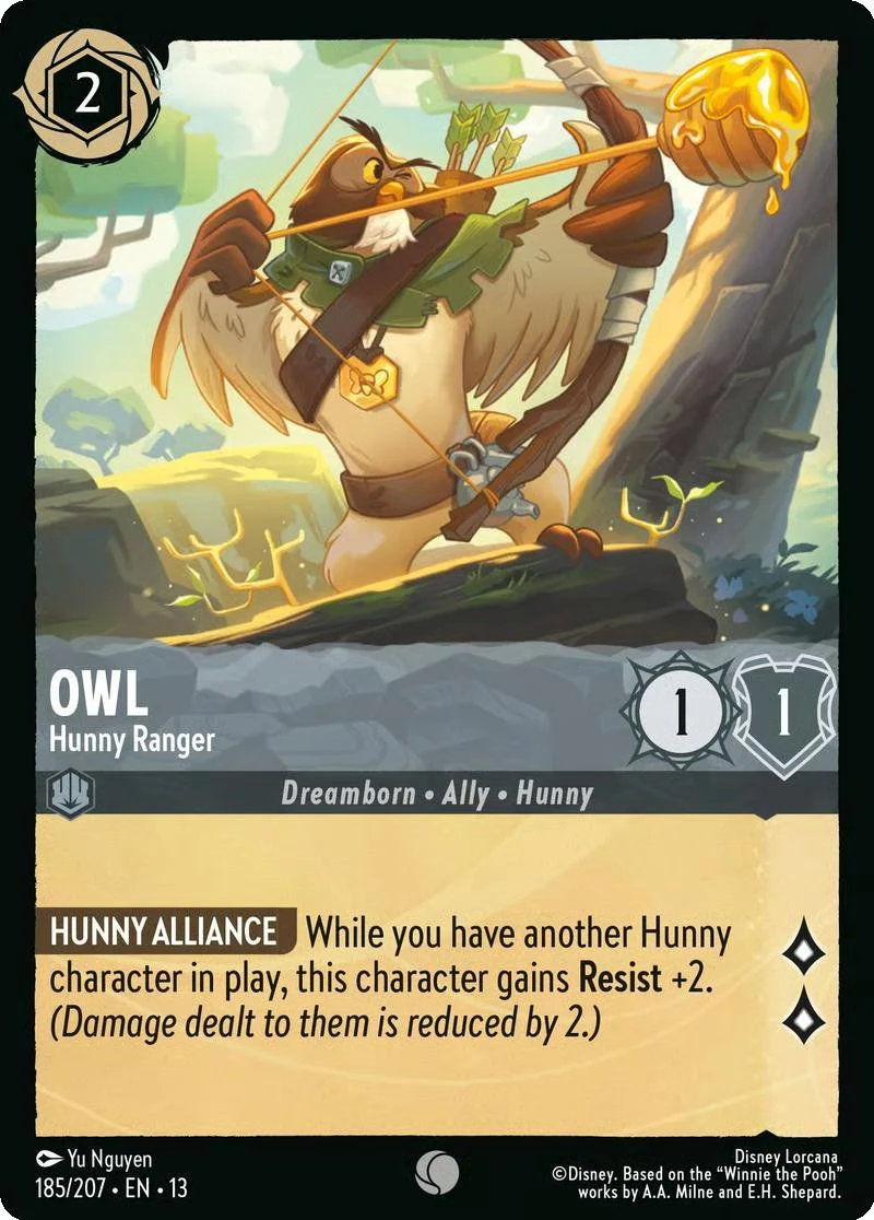 Owl - Hunny Ranger - 185/204 [Attack of the Vine!] [Non-Foil]