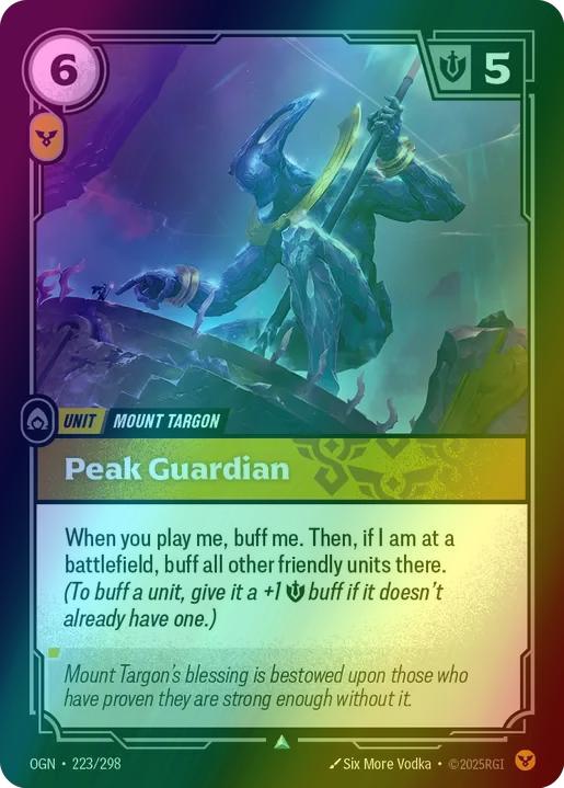 Peak Guardian - 223/298 [Origins] [Foil]