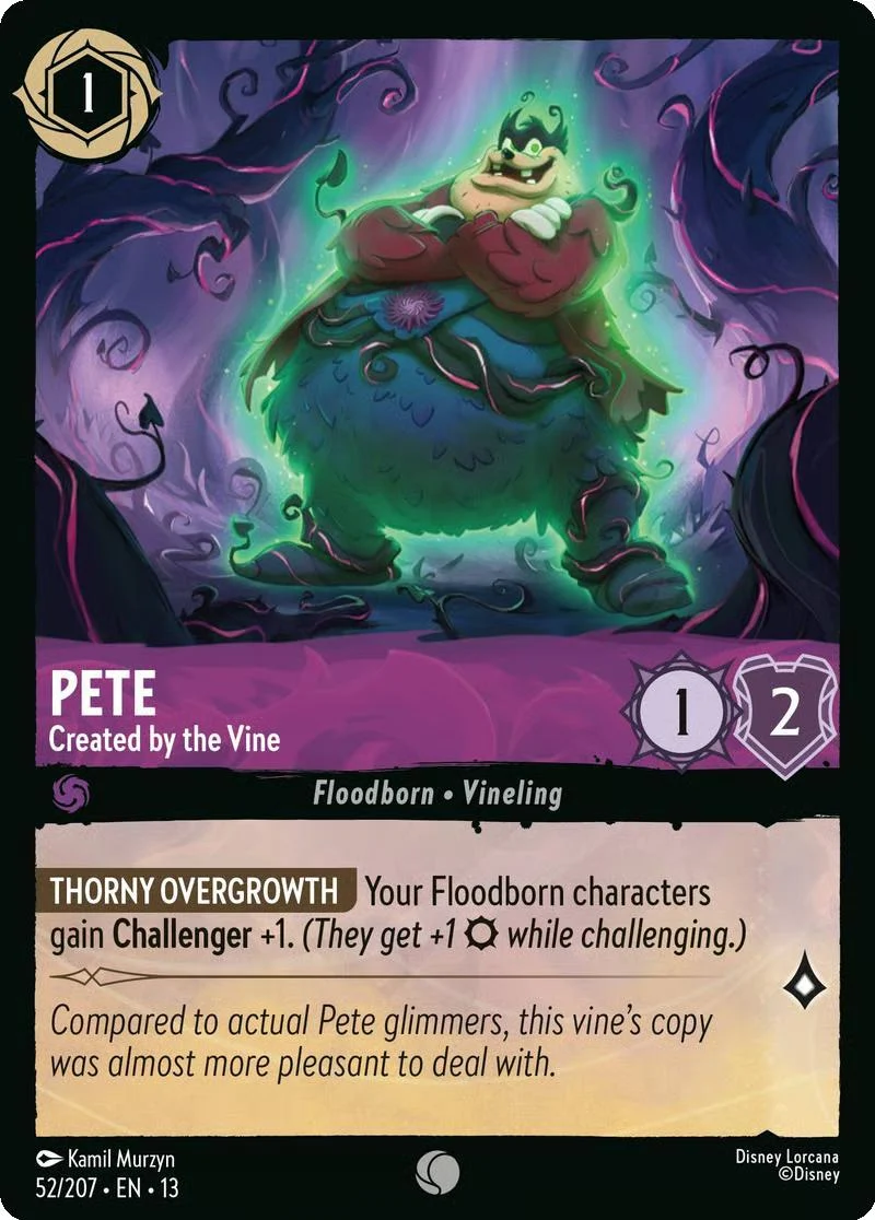Pete - Created by the Vine - 52/204 [Attack of the Vine!] [Non-Foil]