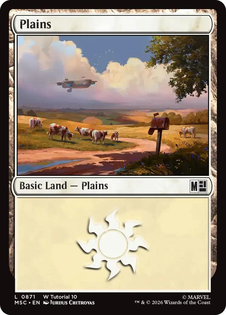 Plains [871] [Beginner Box] [Marvel Super Heroes: Commander] [Non-Foil]
