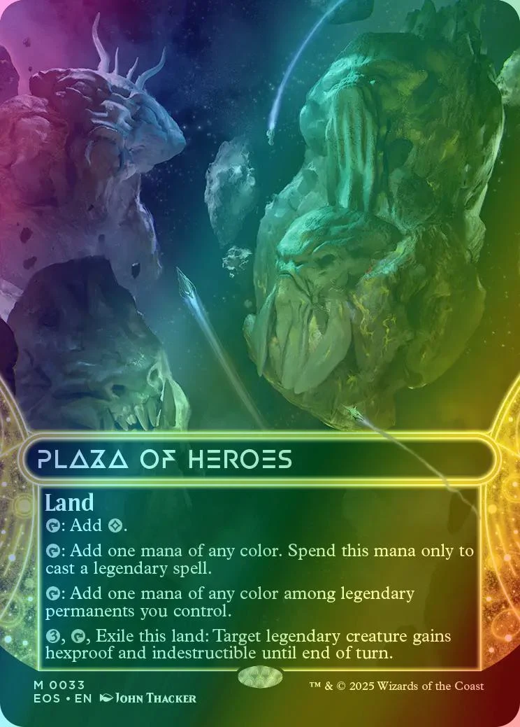 Plaza of Heroes [33] [Borderless] [Edge of Eternities: Stellar Sights] [Foil]
