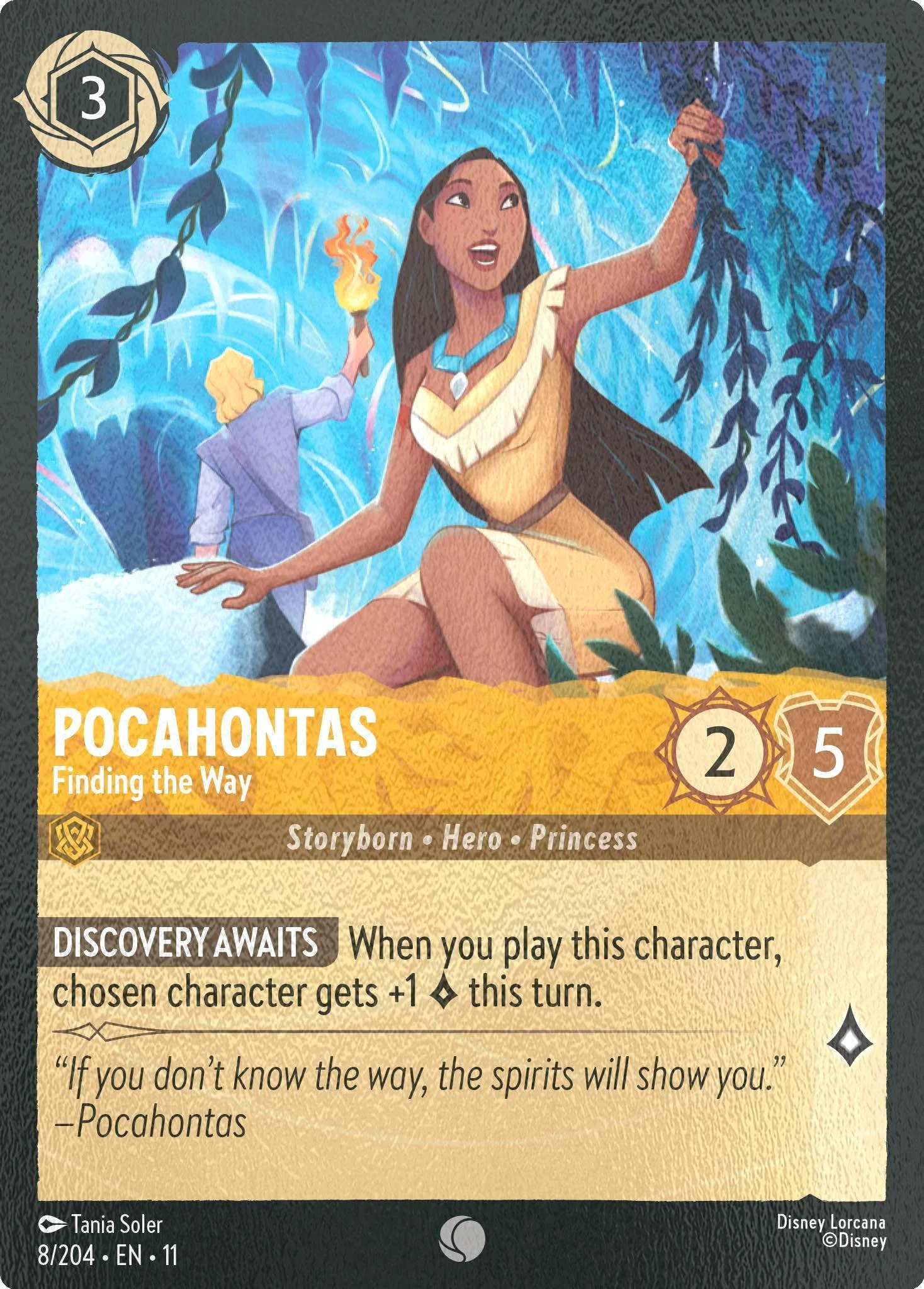 Pocahontas - Finding the Way - 8/204 [Winterspell] [Cold Foil]
