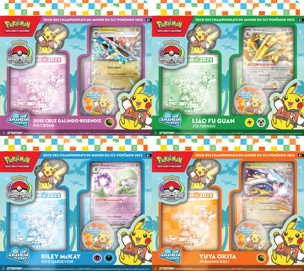 Pokémon TCG: World Championships Deck 2025 - Set of 4 - French