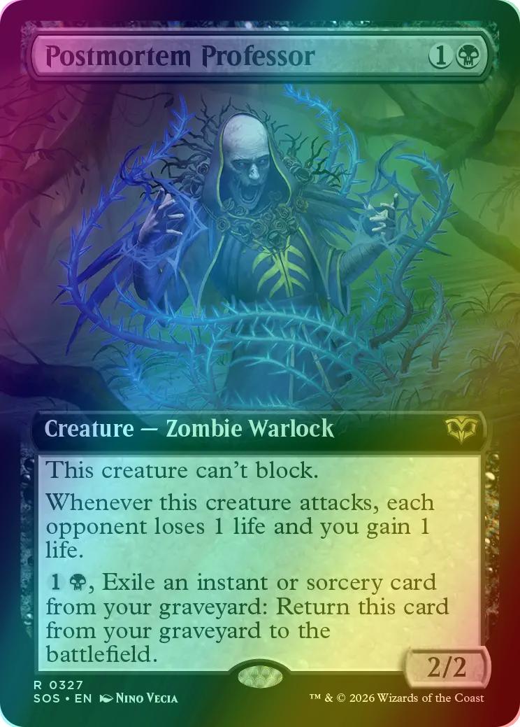 Postmortem Professor [327] [Extended Art] [Secrets of Strixhaven] [Foil]