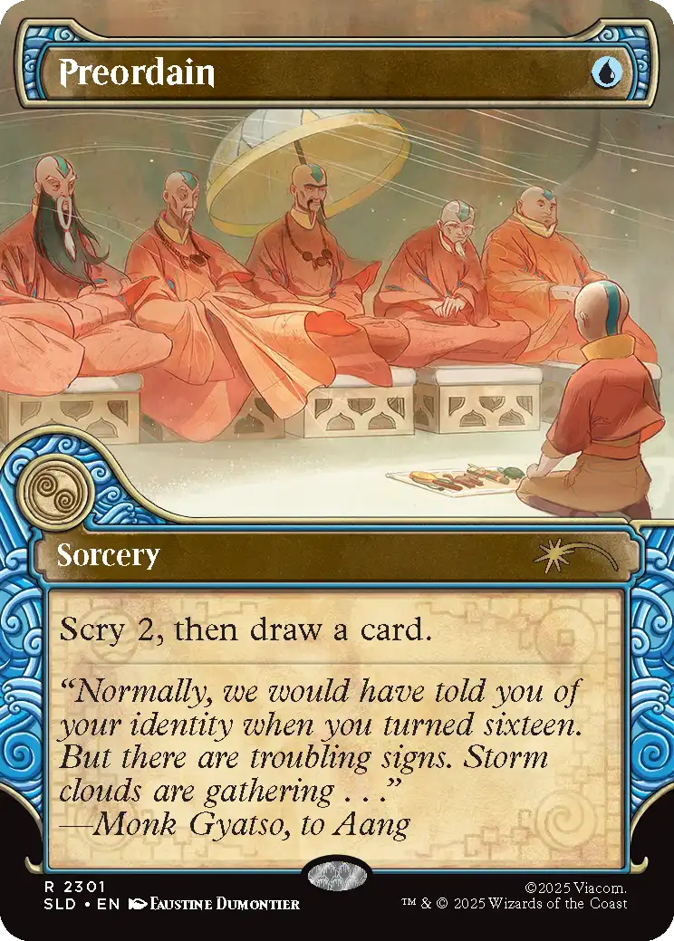 Preordain [2301] [Elemental Frame] [One with the Elements] [Secret Lair Drop] [Non-Foil]
