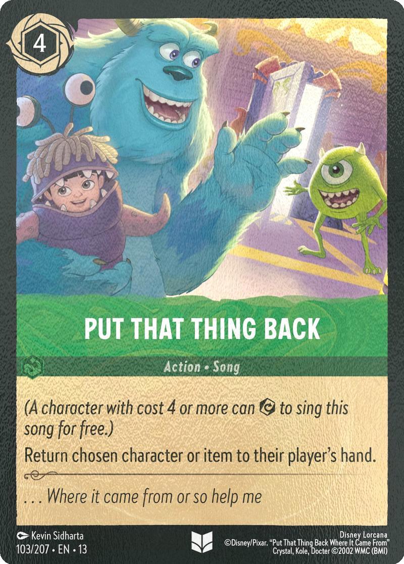 Put That Thing Back - 103/204 [Attack of the Vine!] [Cold Foil]