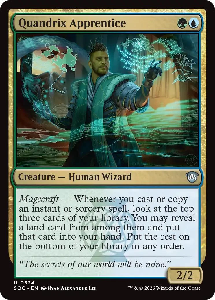 Quandrix Apprentice [324] [Secrets of Strixhaven: Commander] [Non-Foil]