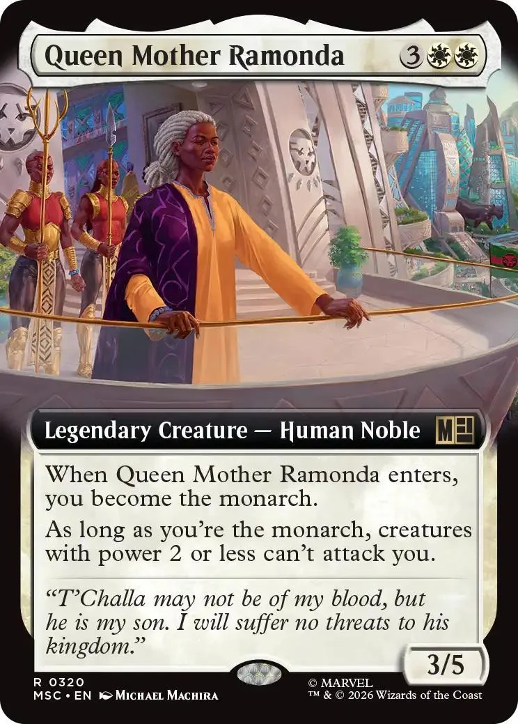Queen Mother Ramonda [320] [Extended Art] [Marvel Super Heroes: Commander] [Non-Foil]