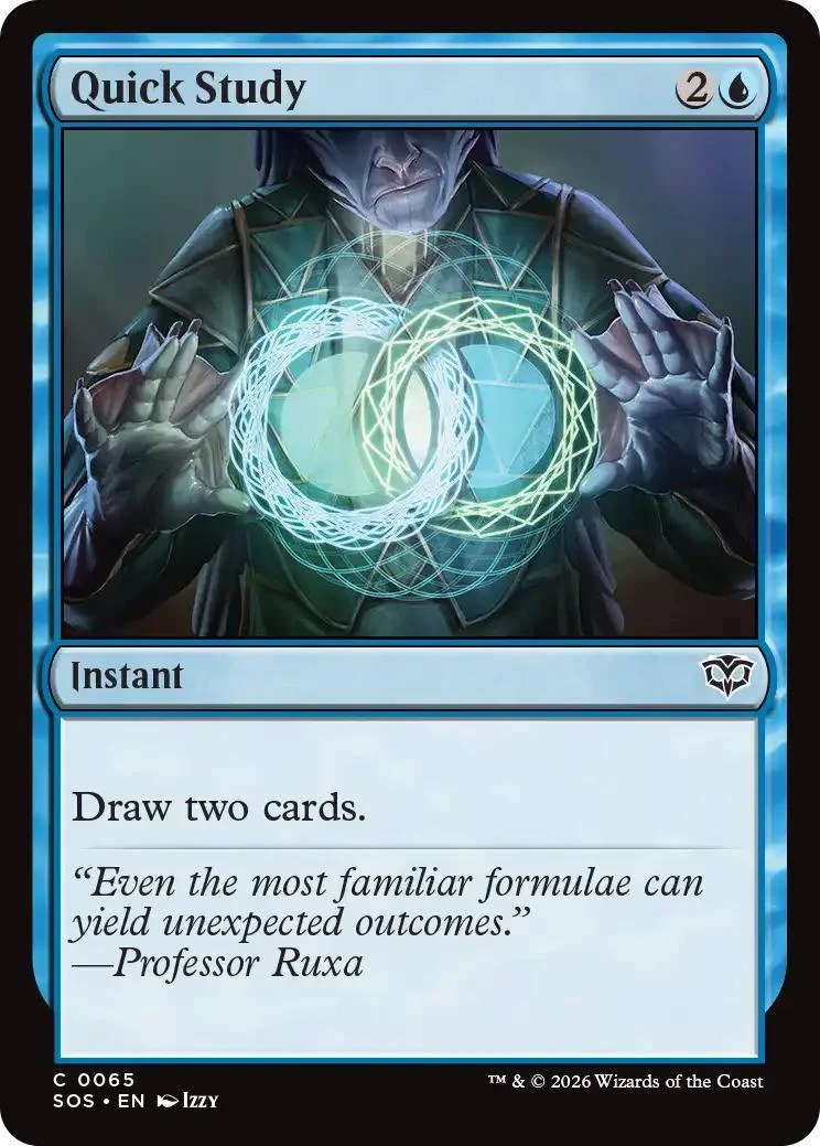 Quick Study [65] [Secrets of Strixhaven] [Non-Foil]