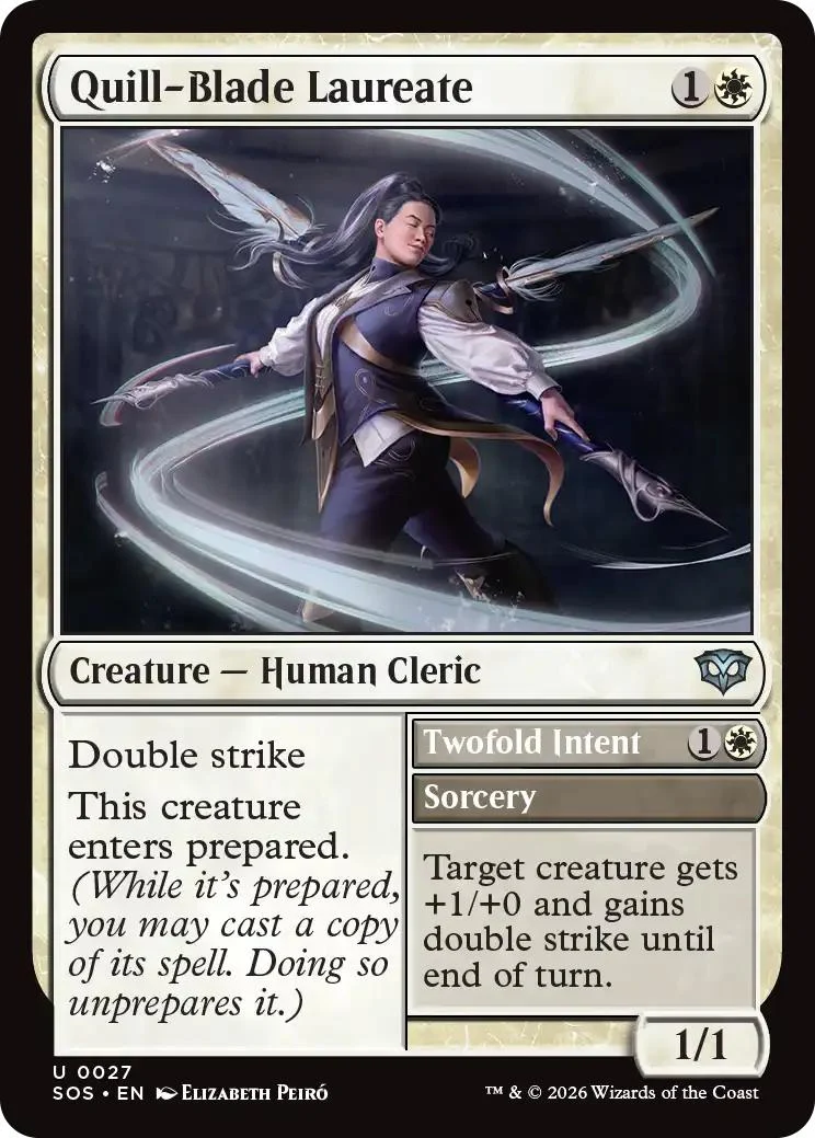 Quill-Blade Laureate // Twofold Intent [27] [Secrets of Strixhaven] [Non-Foil]
