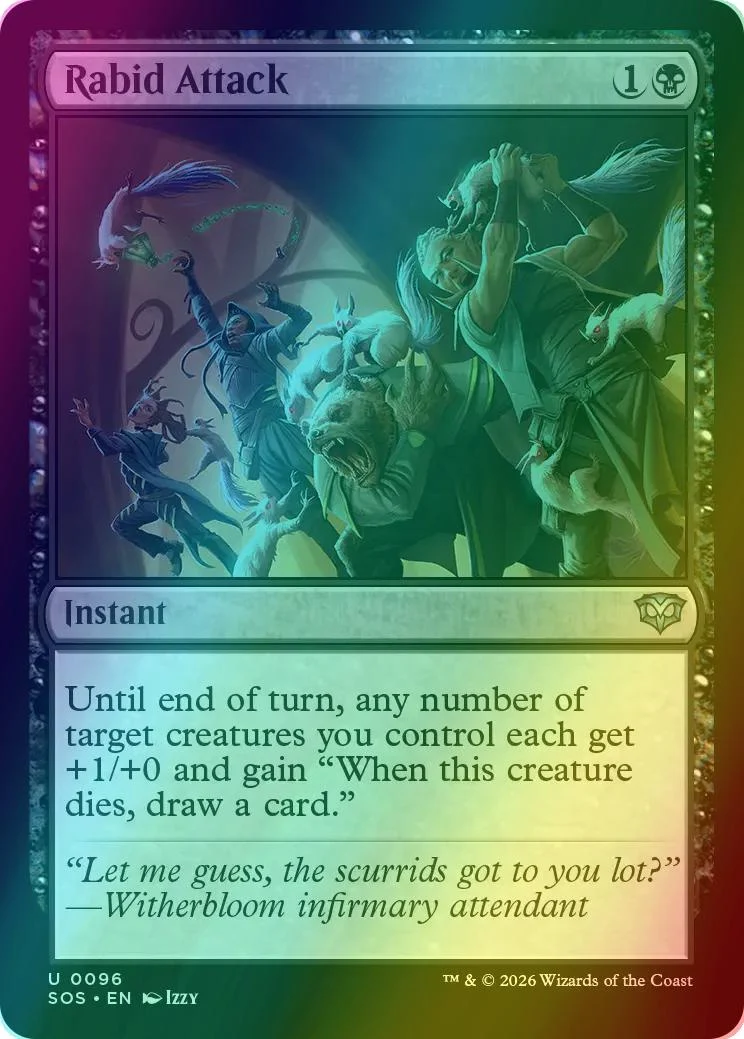 Rabid Attack [96] [Secrets of Strixhaven] [Foil]