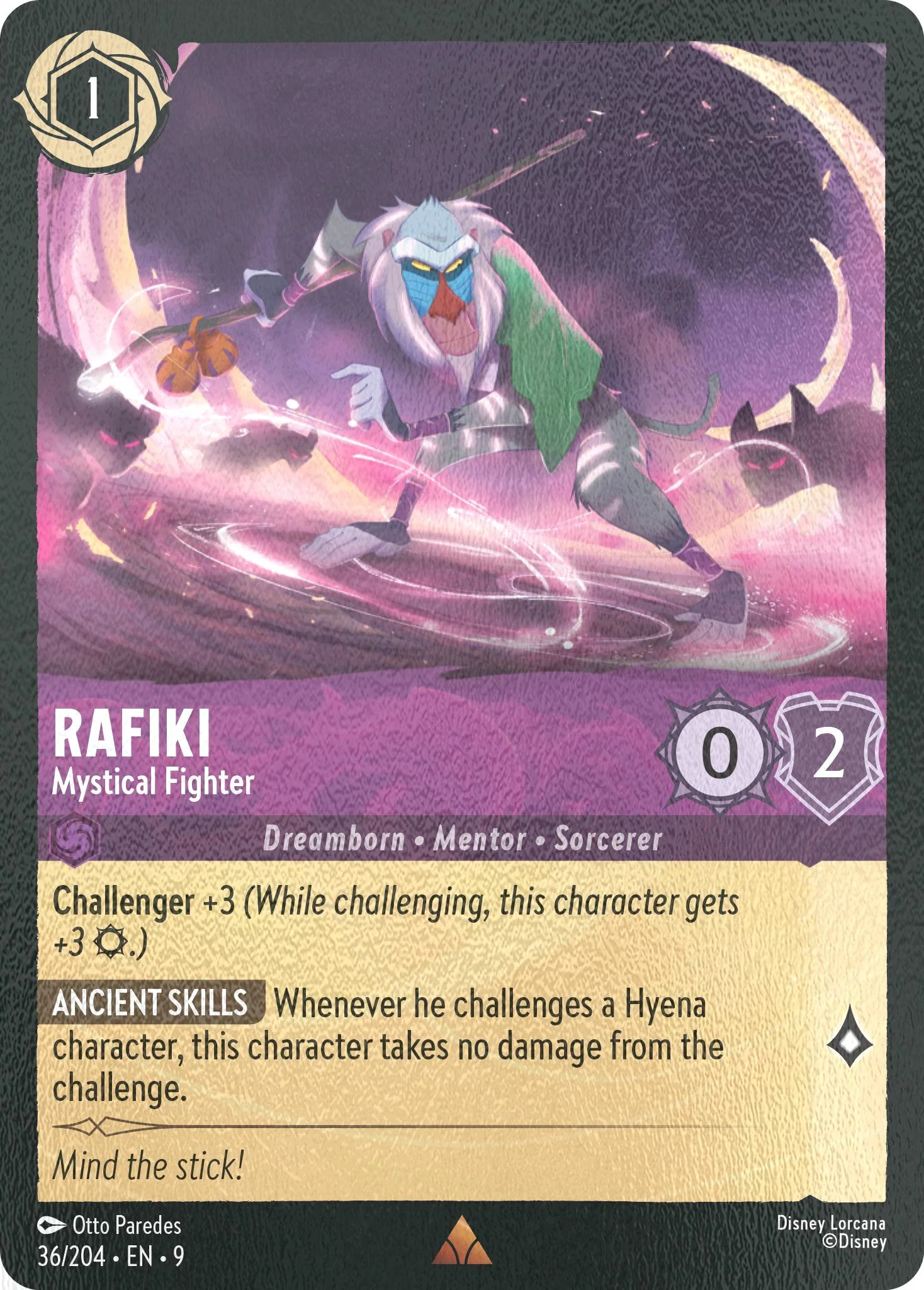 Rafiki - Mystical Fighter - 36/204 [Fabled] [Cold Foil]