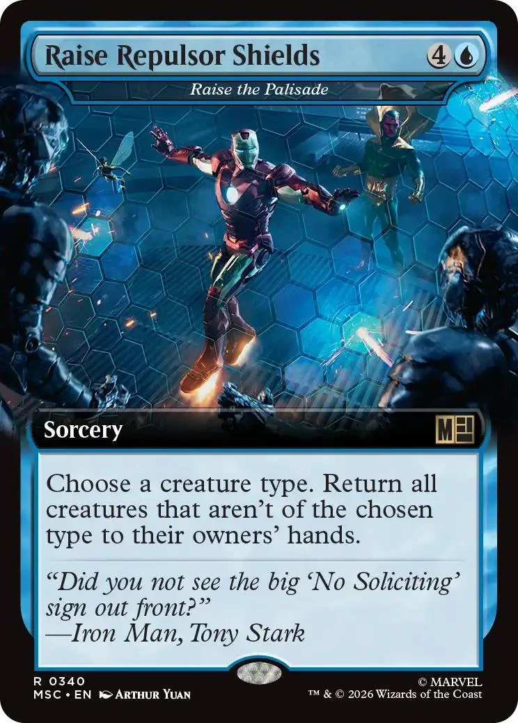 Raise the Repulsor Shields - Raise the Palisade [340] [Extended Art] [Marvel Super Heroes: Commander] [Non-Foil]