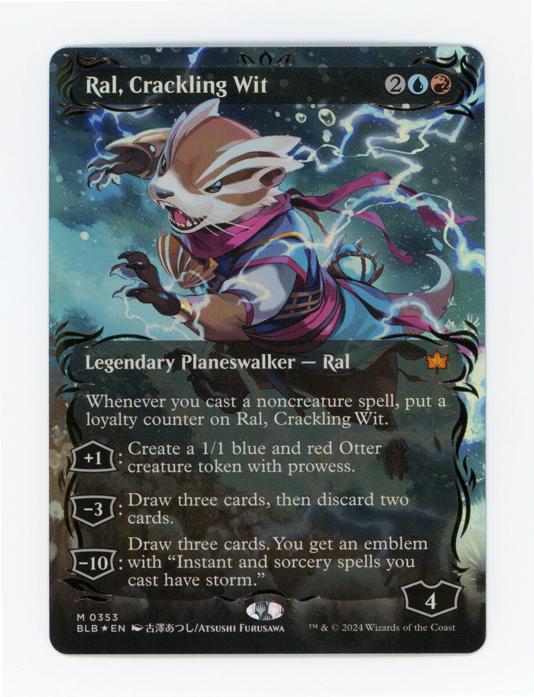 Ral, Crackling Wit — Borderless|Anime|Raised Foil — ID 17064