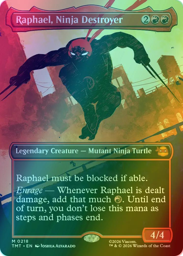Raphael, Ninja Destroyer [218] [Borderless] [Silhouette] [Teenage Mutant Ninja Turtles] [Foil]