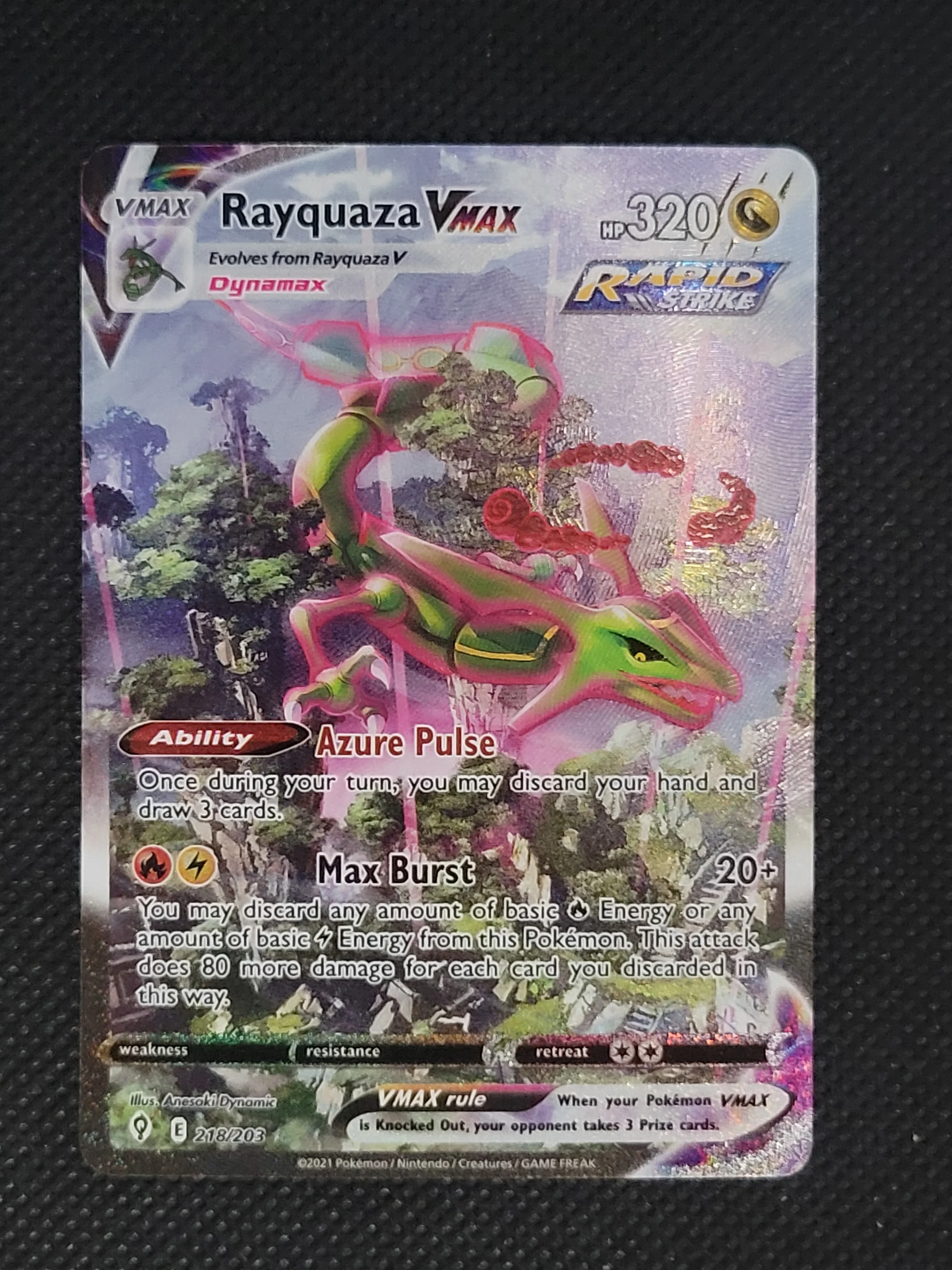 Rayquaza VMAX — Rare Rainbow — ID 17664 - Image 3
