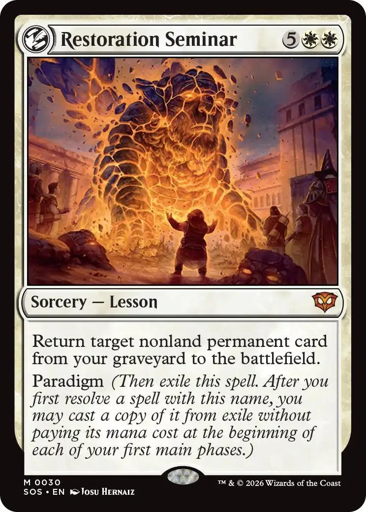 Restoration Seminar [30] [Secrets of Strixhaven] [Non-Foil]