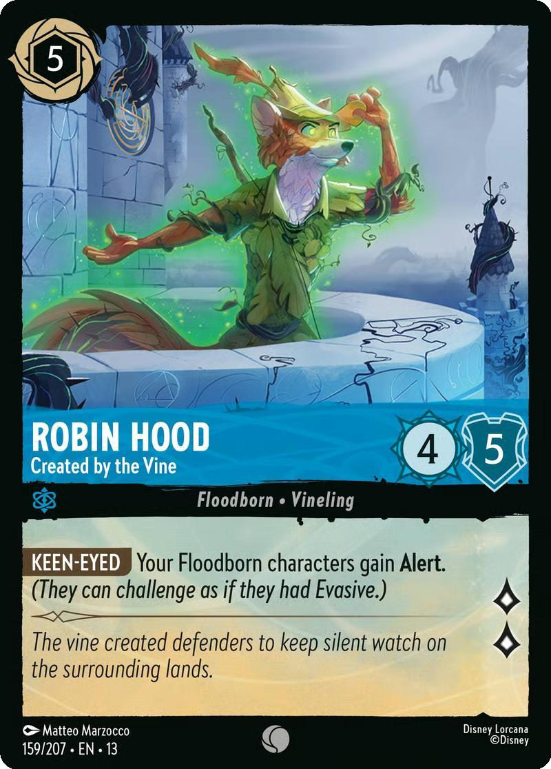 Robin Hood - Created by the Vine - 159/204 [Attack of the Vine!] [Non-Foil]