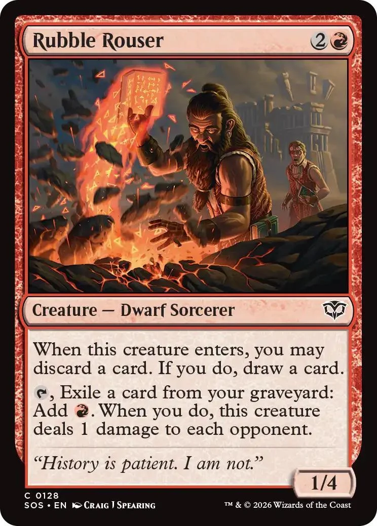 Rubble Rouser [128] [Secrets of Strixhaven] [Non-Foil]