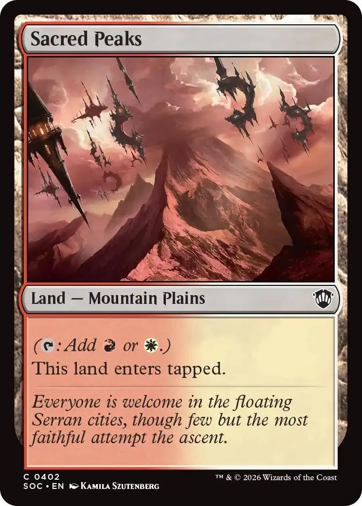 Sacred Peaks [402] [Secrets of Strixhaven: Commander] [Non-Foil]