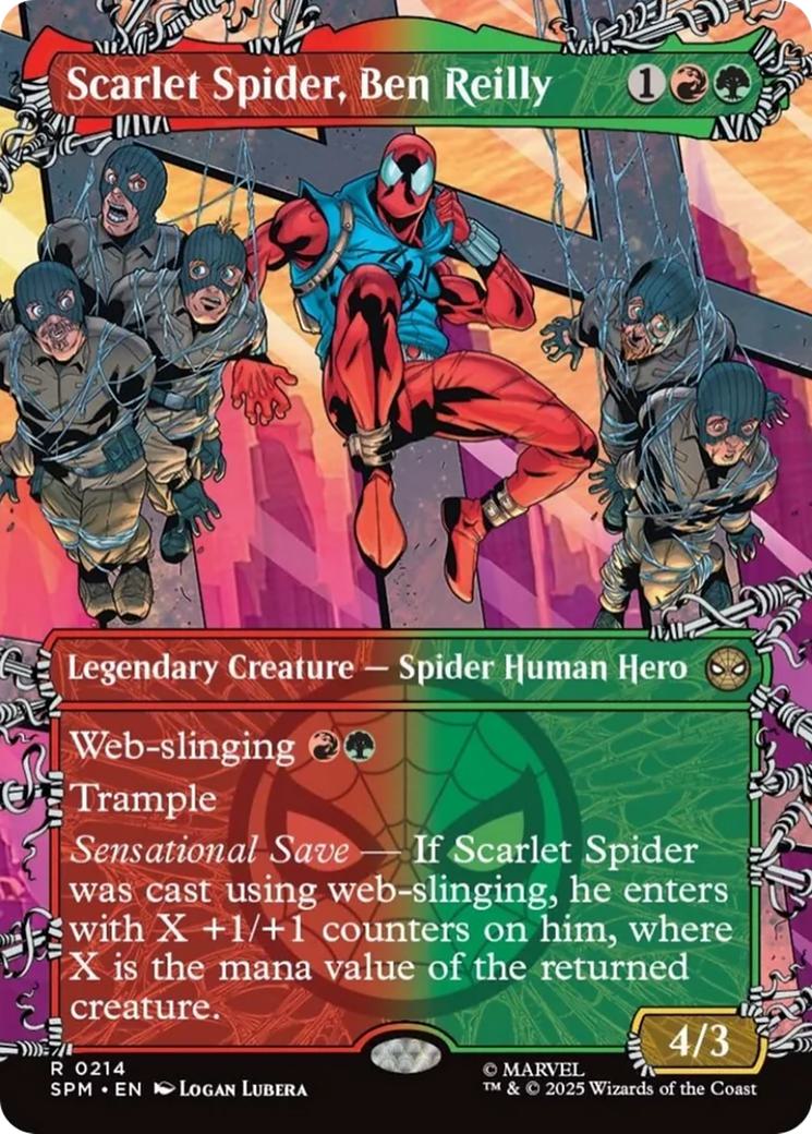 Scarlet Spider, Ben Reilly [214] [Borderless] [Web-Slinger] [Marvel's Spider-Man] [Non-Foil]
