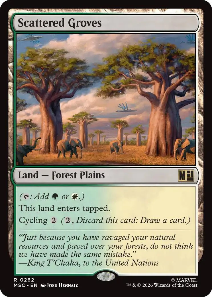 Scattered Groves [262] [Marvel Super Heroes: Commander] [Non-Foil]