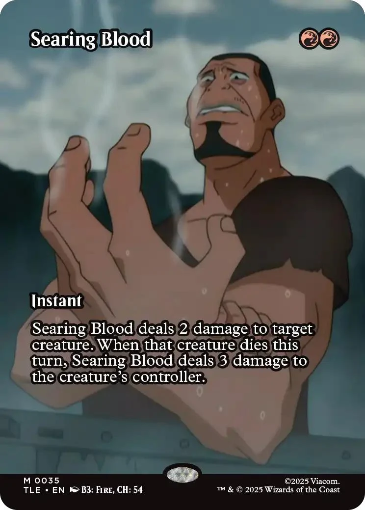 Searing Blood [35] [Borderless] [Source Material] [Avatar: The Last Airbender Eternal] [Non-Foil]