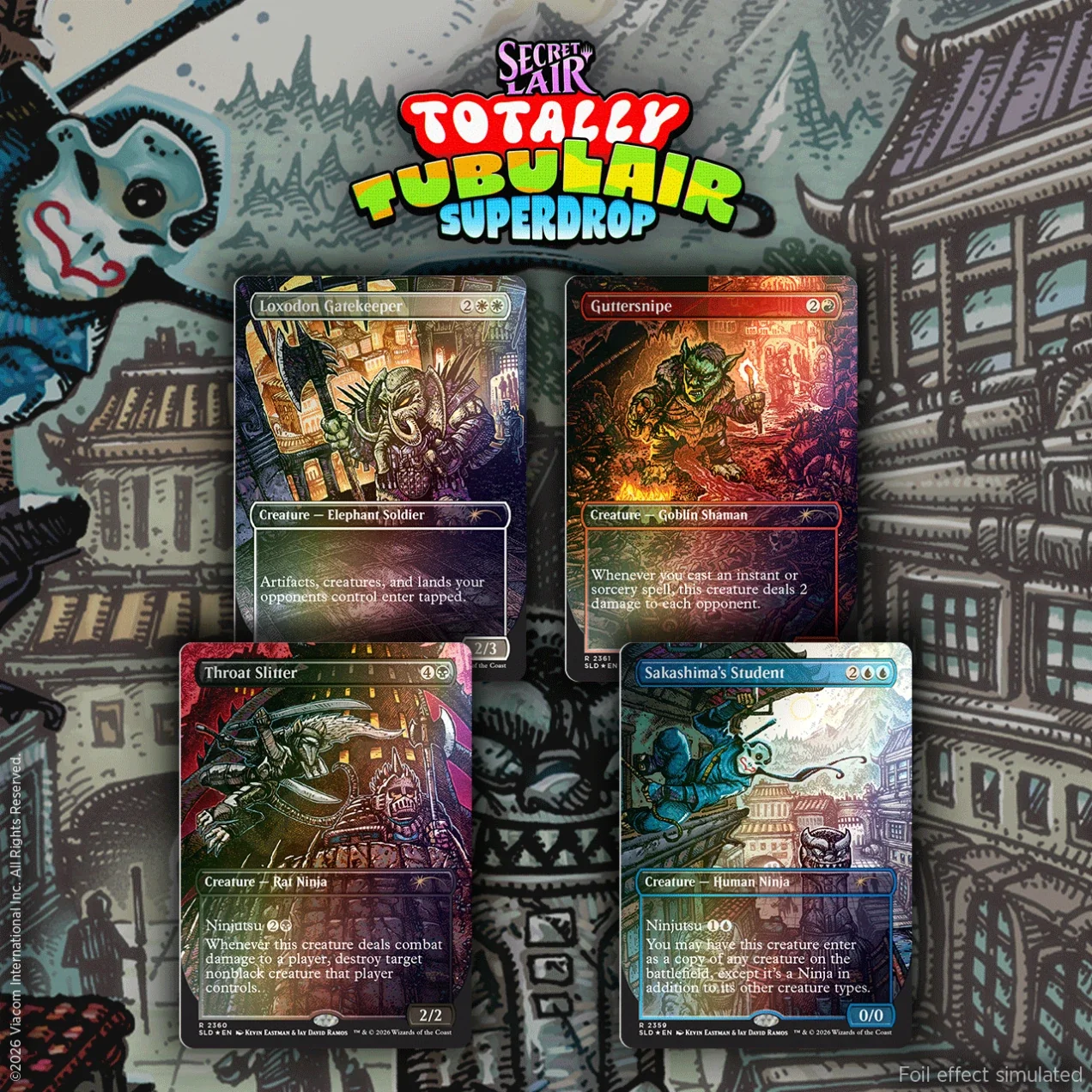 Secret Lair Drop Series - Featuring: Kevin Eastman (Colors) - Foil Edition