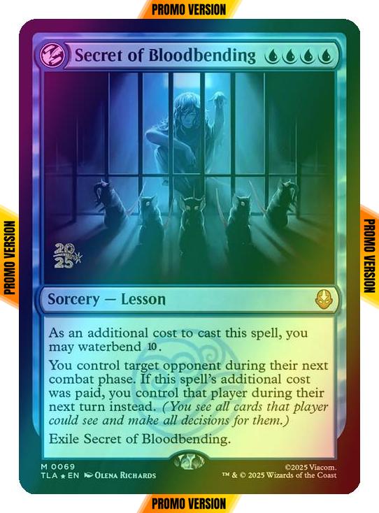 Secret of Bloodbending [69s] [Prerelease] [Avatar: The Last Airbender: Promos] [Foil]