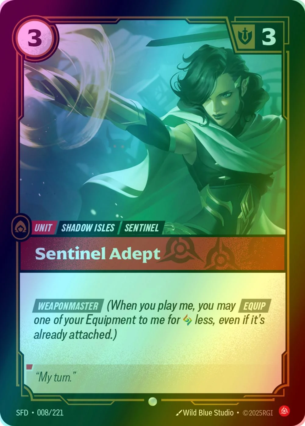Sentinel Adept - 008/221 [Spiritforged] [Foil]