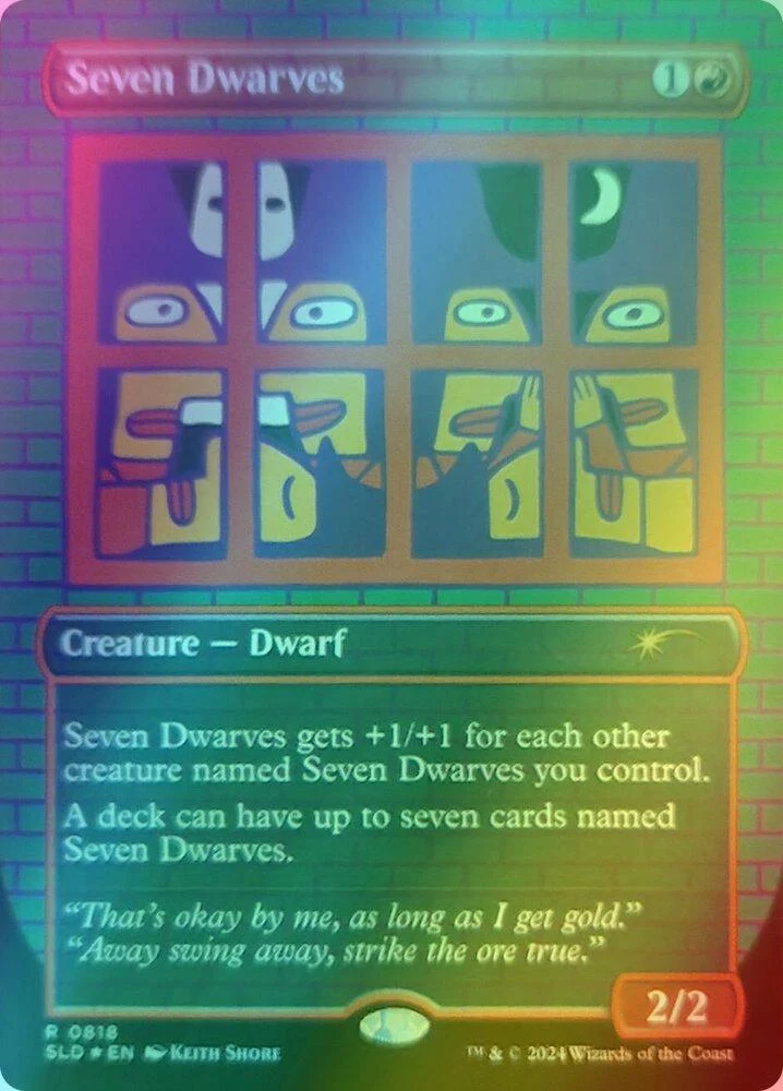 Seven Dwarves [0818] [Borderless] [Keith Shore] [Secret Lair Drop] [Foil]
