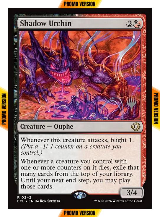 Shadow Urchin [242p] [Promo Pack] [Lorwyn Eclipsed: Promos] [Non-Foil]