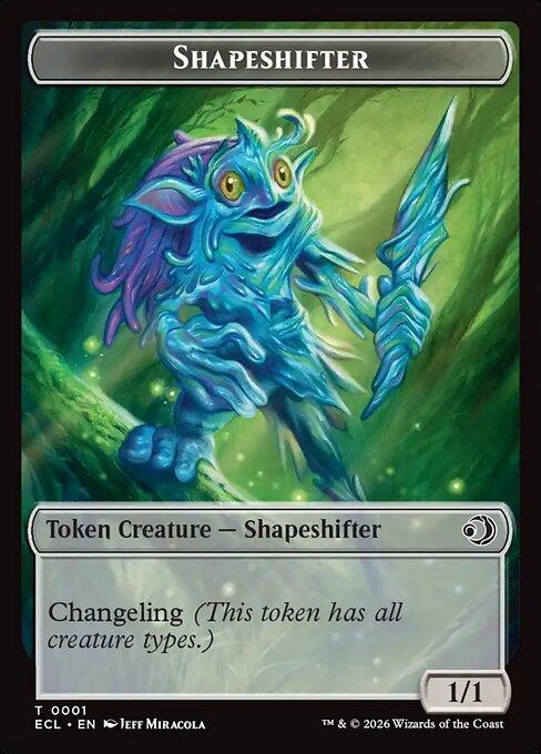 Shapeshifter Token (01) // Treasure Token (10) [Lorwyn Eclipsed: Tokens] [Non-Foil]