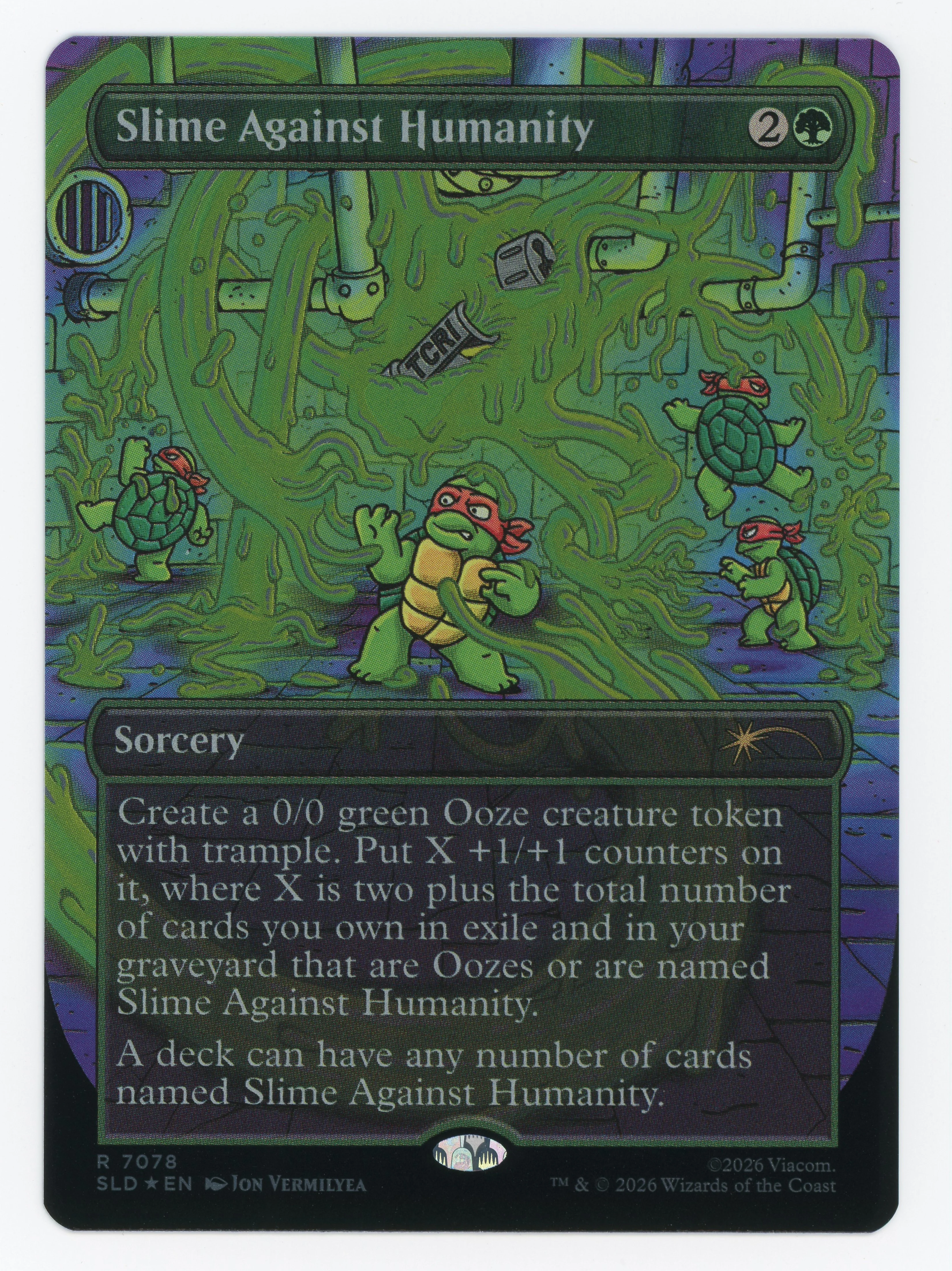 Slime Against Humanity — Borderless|Slimes Against Humanity|Foil — ID 16264
