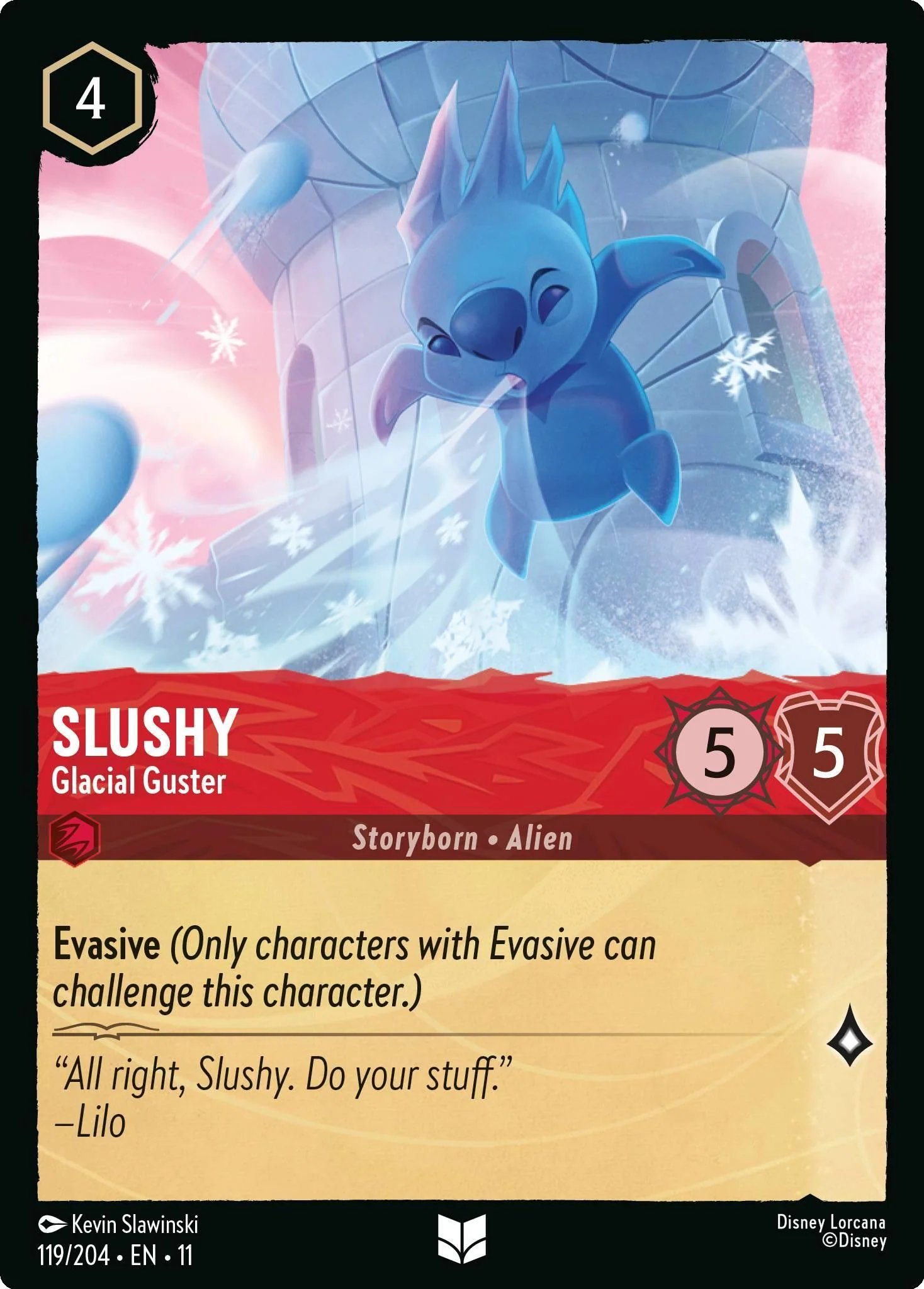 Slushy - Glacial Guster - 119/204 [Winterspell] [Non-Foil]