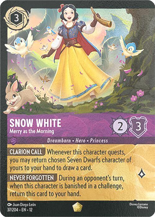 Snow White - Merry as the Morning (Extended Art) - 37/204 [Wilds Unknown] [Cold Foil]