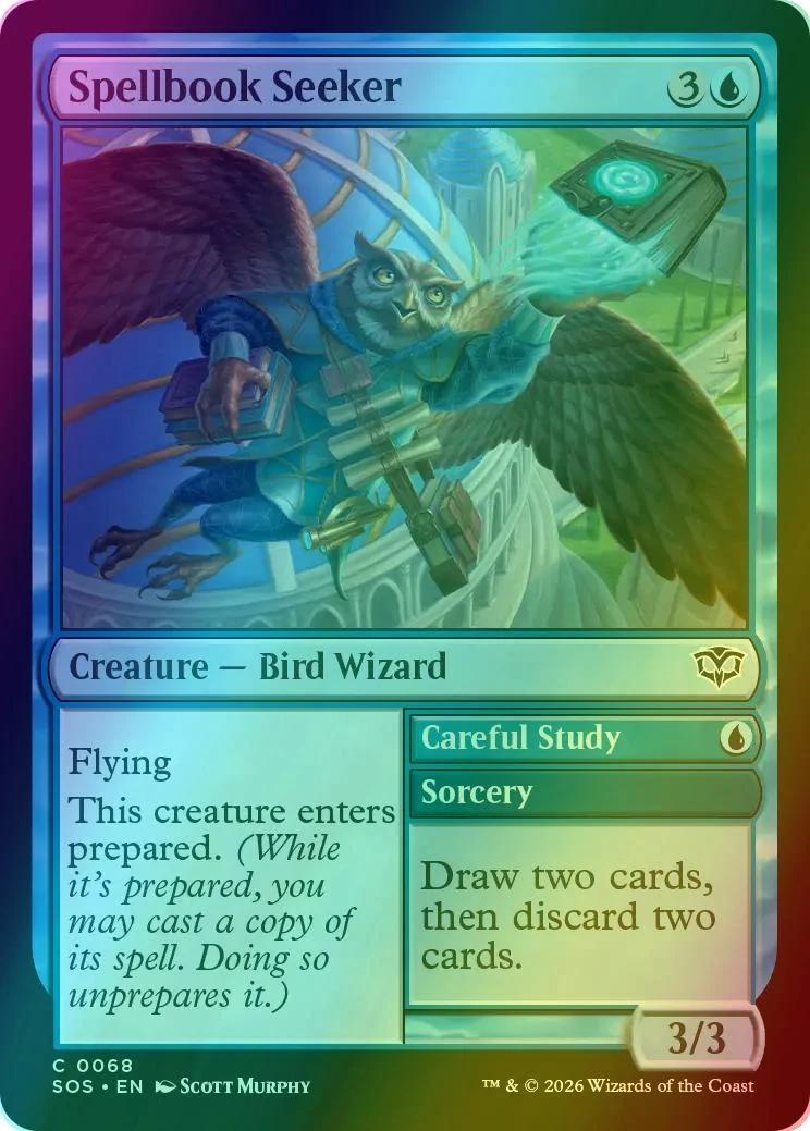 Spellbook Seeker // Careful Study [68] [Secrets of Strixhaven] [Foil]